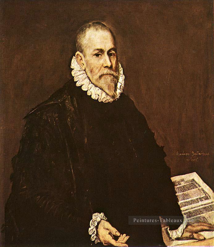 Portrait d’un Docteur 1577 maniérisme espagnol Renaissance El Greco Peintures à l'huile
